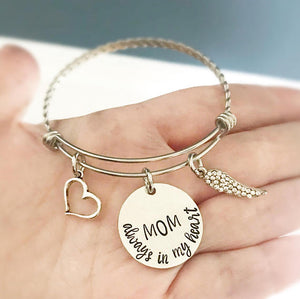 Memorial bracelet - Remembrance jewelry - Mom - A Woman Knows Best