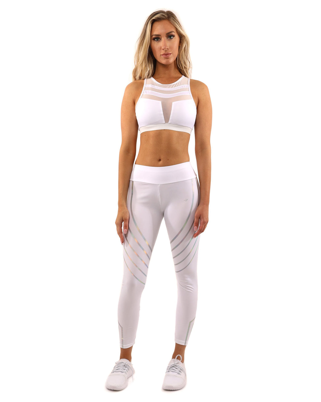 Laguna Set - Leggings & Sports Bra - White - A Woman Knows Best