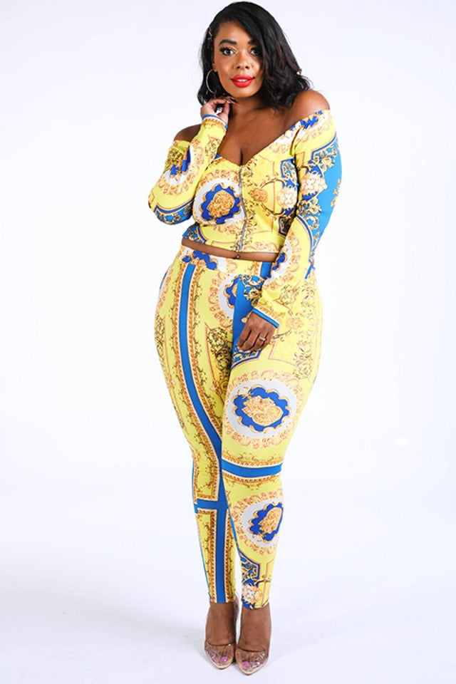 Off Shoulder Top & Leggings Set - A Woman Knows Best