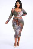 Tie Dye Top & Midi Skirt Set - A Woman Knows Best