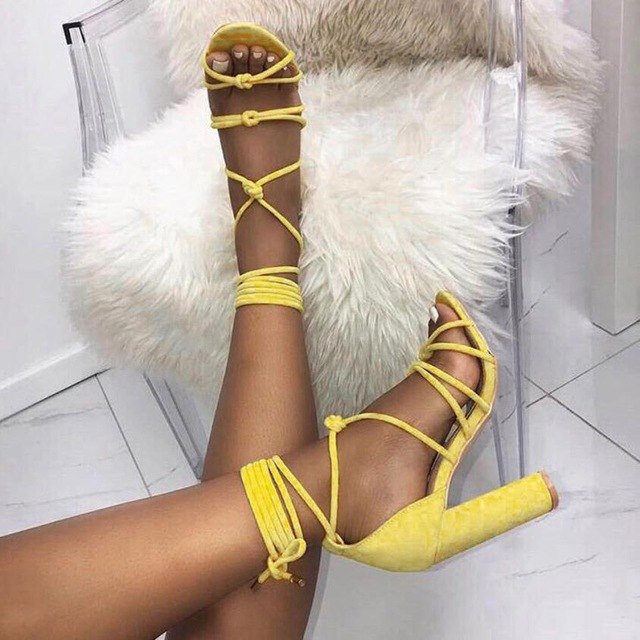 Fashion 2018 Roman Strap High Heels Shoes Women - A Woman Knows Best