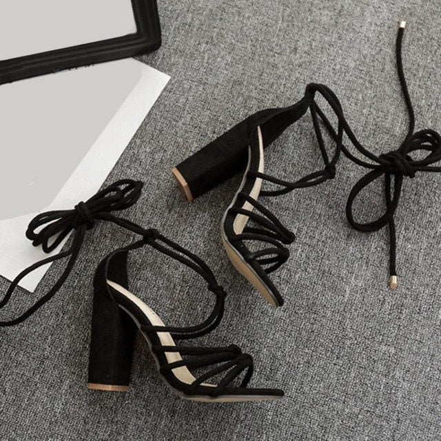Fashion 2018 Roman Strap High Heels Shoes Women - A Woman Knows Best