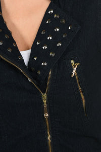 M.Michel Women's Denim Vest - Style 428A - A Woman Knows Best
