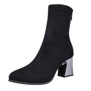 Vintage Women High Heel Shoes Pointed Toe Zipper - A Woman Knows Best