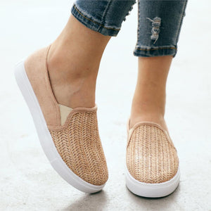 Women Flats Shoes  Sneakers Slip On Flats Leather - A Woman Knows Best