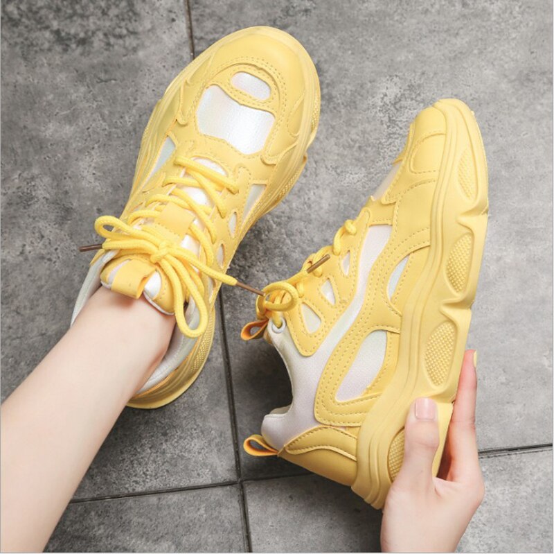 Women's sneakers mesh wild thick shoes spring - A Woman Knows Best
