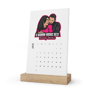 Vertical Desk Calendar - A Woman Knows Best