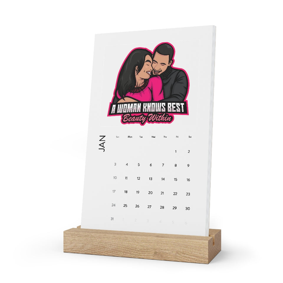 Vertical Desk Calendar - A Woman Knows Best