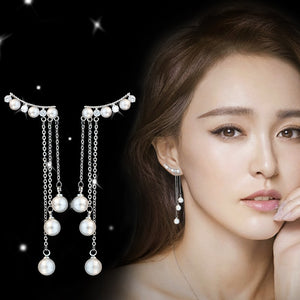 New Fashion Simulated Pearls Pendientes Bijoux Angel Wings Leaf Feather Flowers Stud Earrings for Women Wedding Jewelry Brincos - A Woman Knows Best