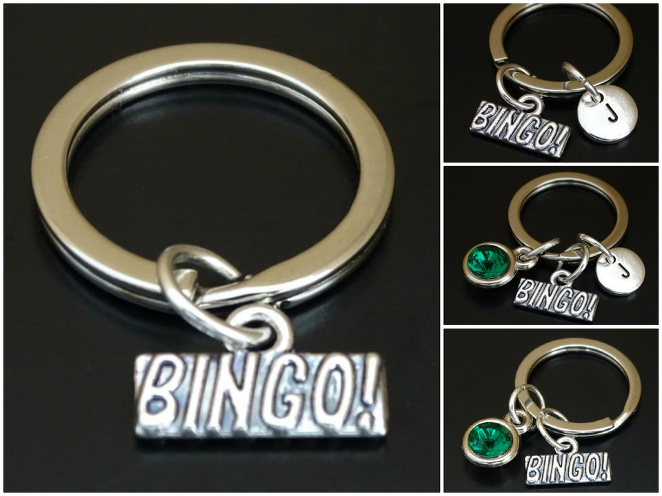 Bingo Charm Keychain Personalized Gift - A Woman Knows Best