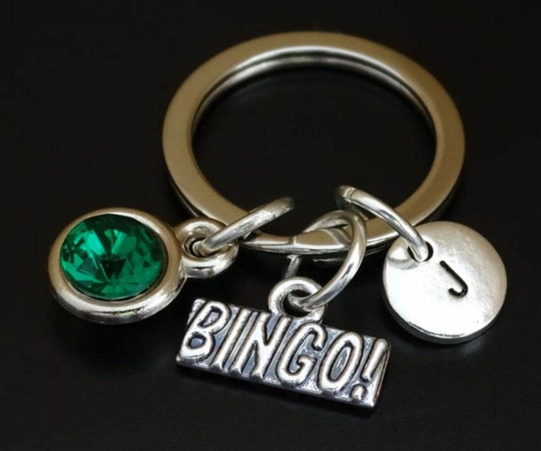 Bingo Charm Keychain Personalized Gift - A Woman Knows Best