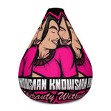 A Woman Knows Best Bean Bag Chair w/ filling - A Woman Knows Best