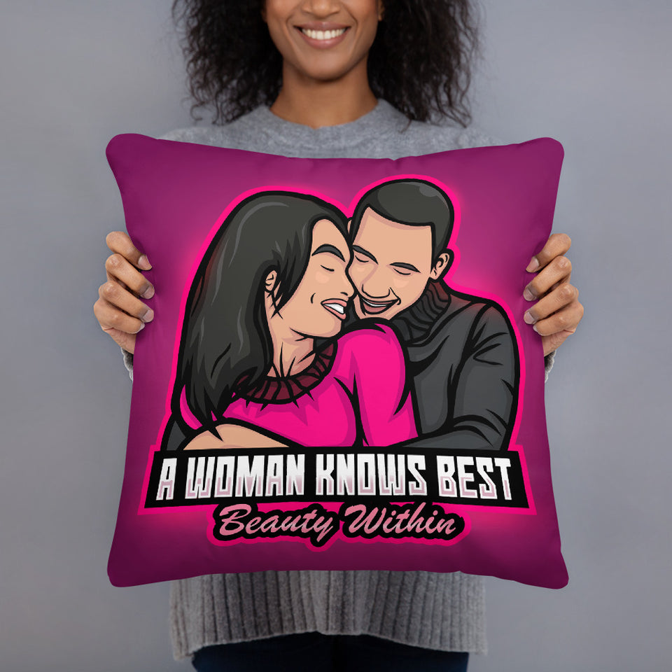 A Woman Knows Best Basic Pillow - A Woman Knows Best