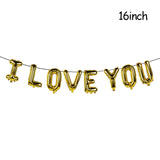 16inch Gold Love Letter Foil Balloons Heart Baloon Hanging Rose Bear Gift for Engagement Wedding Decoration Valentines Day Decor - A Woman Knows Best