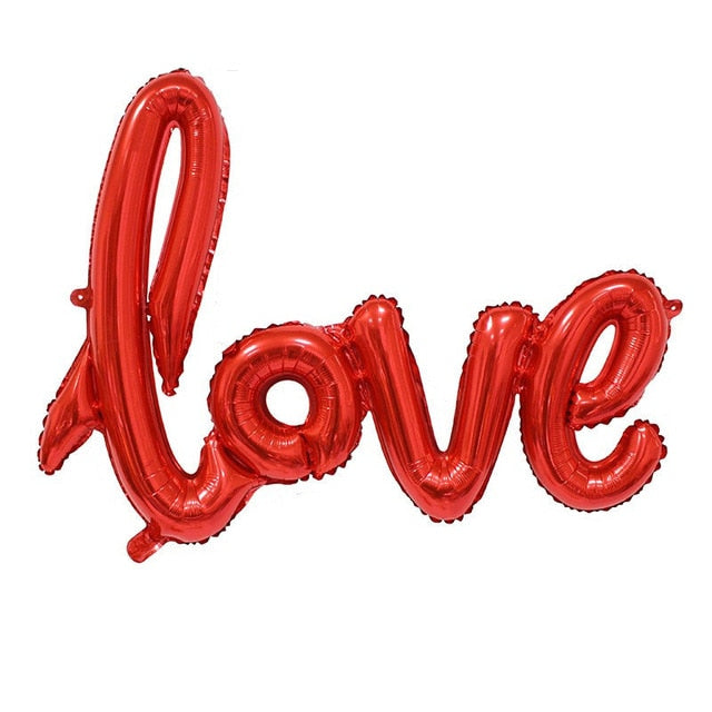 16inch Gold Love Letter Foil Balloons Heart Baloon Hanging Rose Bear Gift for Engagement Wedding Decoration Valentines Day Decor - A Woman Knows Best