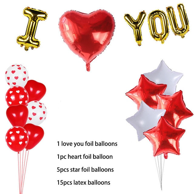 16inch Gold Love Letter Foil Balloons Heart Baloon Hanging Rose Bear Gift for Engagement Wedding Decoration Valentines Day Decor - A Woman Knows Best