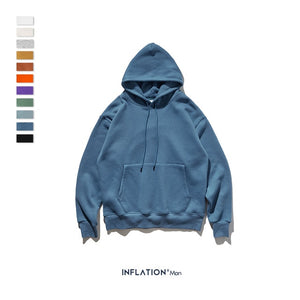 INFLATION 2020 Autumn Mens Thick Fleece Hoodies Hip Hop Pure Hoodies Thick Velvet Fabrics Winter Hoodies For Men Women 167W17 - A Woman Knows Best