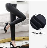 Everbellus High Waist Leather Leggings for Women Black Light&Matt Thin&Thick Femme Fitness PU Leggings Sexy Push Up Slim Pants - A Woman Knows Best