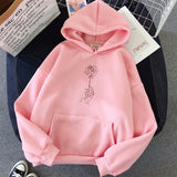 Fashion  Sweatshirt Women's Long Sleeve Hoodie Loose Print Women's Hoodie Sweatshirt Casual Sportswear Pullover Warm Hooded - A Woman Knows Best