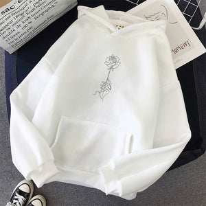 Fashion  Sweatshirt Women's Long Sleeve Hoodie Loose Print Women's Hoodie Sweatshirt Casual Sportswear Pullover Warm Hooded - A Woman Knows Best