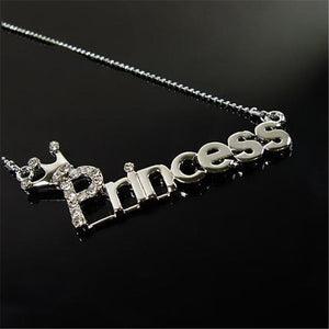 SexeMara Hot Style Jewelry Gold-Color Queen Letter Crystal Choker Necklace Personaliy Pendant Necklace for Women Female 2019 - A Woman Knows Best