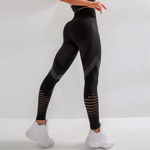 NORMOV Casual Women Leggings Fitness High Waist Push Up Patchwork Hollow Out Spandex Leggin Seamless Femme Leggings - A Woman Knows Best