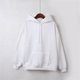 2021 New Social Harajuku Hoodies For Girls Solid Color Hooded Tops Women's Sweatshirt Long-sleeved Winter Velvet Thickening Coat - A Woman Knows Best