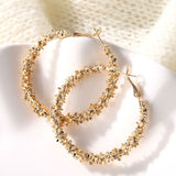 IPARAM 2020 New Big Circle Round Hoop Earrings for Women's Fashion Statement Golden Punk Charm Earrings Party Jewelry - A Woman Knows Best