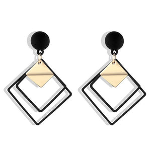 IPARAM 2020 New Big Circle Round Hoop Earrings for Women's Fashion Statement Golden Punk Charm Earrings Party Jewelry - A Woman Knows Best