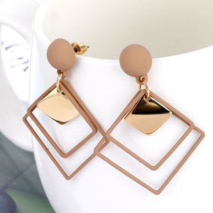 IPARAM 2020 New Big Circle Round Hoop Earrings for Women's Fashion Statement Golden Punk Charm Earrings Party Jewelry - A Woman Knows Best