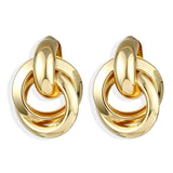 IPARAM 2020 New Big Circle Round Hoop Earrings for Women's Fashion Statement Golden Punk Charm Earrings Party Jewelry - A Woman Knows Best