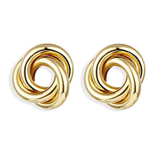 IPARAM 2020 New Big Circle Round Hoop Earrings for Women's Fashion Statement Golden Punk Charm Earrings Party Jewelry - A Woman Knows Best