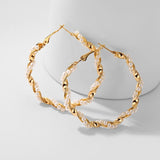 IPARAM 2020 New Big Circle Round Hoop Earrings for Women's Fashion Statement Golden Punk Charm Earrings Party Jewelry - A Woman Knows Best