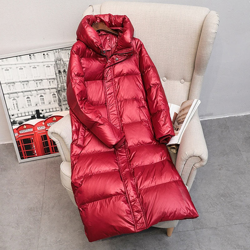 90% White Duck Down Jacket 2021 Women Winter Jacket Long Thick Coat For Women Hooded Down Parka Warm Female Clothes Waterproof - A Woman Knows Best