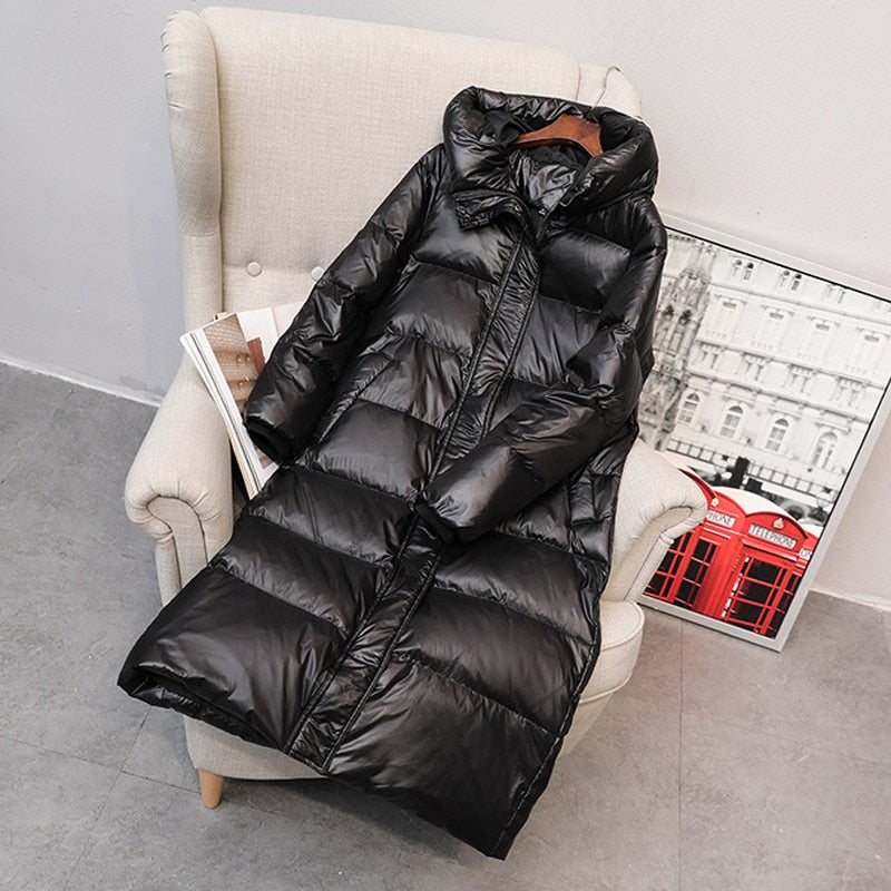 90% White Duck Down Jacket 2021 Women Winter Jacket Long Thick Coat For Women Hooded Down Parka Warm Female Clothes Waterproof - A Woman Knows Best