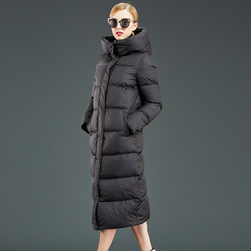 90% White Duck Down Jacket 2021 Women Winter Jacket Long Thick Coat For Women Hooded Down Parka Warm Female Clothes Waterproof - A Woman Knows Best