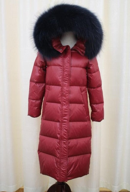 90% White Duck Down Jacket 2021 Women Winter Jacket Long Thick Coat For Women Hooded Down Parka Warm Female Clothes Waterproof - A Woman Knows Best