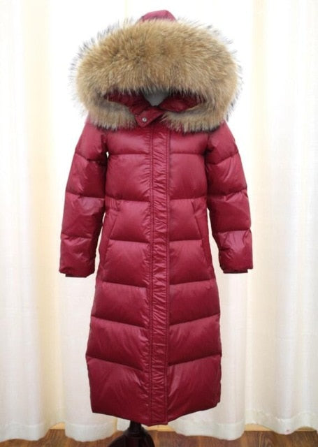 90% White Duck Down Jacket 2021 Women Winter Jacket Long Thick Coat For Women Hooded Down Parka Warm Female Clothes Waterproof - A Woman Knows Best