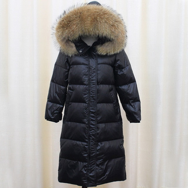 90% White Duck Down Jacket 2021 Women Winter Jacket Long Thick Coat For Women Hooded Down Parka Warm Female Clothes Waterproof - A Woman Knows Best