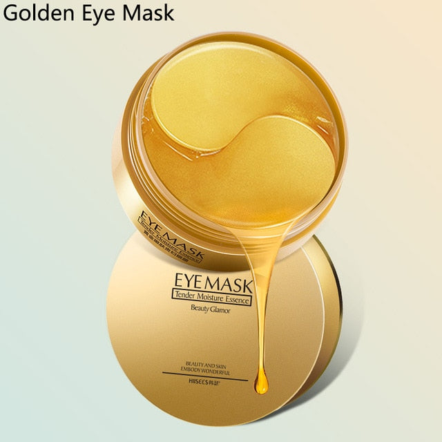 60 Pieces Golden Collagen Mask Lady Natural Moisturizing Gel Eye patches Remove Dark Circles Anti Age Bag Eye Wrinkle Skin Care - A Woman Knows Best