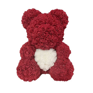 2021 40cm Rose Bear Heart Artificial Flower Rose Teddy Bear For Women Valentine's Wedding Birthday Christmas Gift - A Woman Knows Best