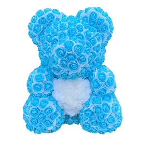 2021 40cm Rose Bear Heart Artificial Flower Rose Teddy Bear For Women Valentine's Wedding Birthday Christmas Gift - A Woman Knows Best