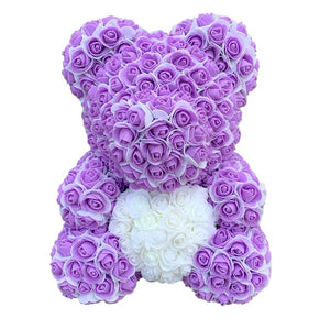 2021 40cm Rose Bear Heart Artificial Flower Rose Teddy Bear For Women Valentine's Wedding Birthday Christmas Gift - A Woman Knows Best