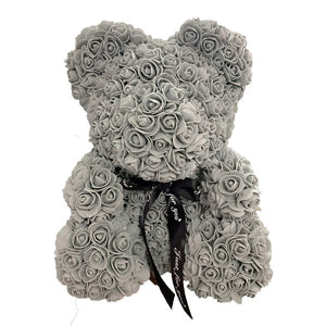 2021 40cm Rose Bear Heart Artificial Flower Rose Teddy Bear For Women Valentine's Wedding Birthday Christmas Gift - A Woman Knows Best