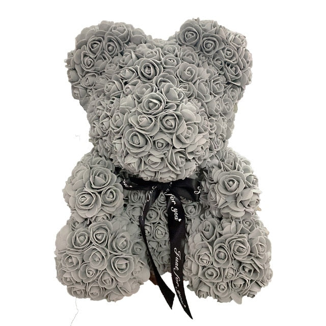 2021 40cm Rose Bear Heart Artificial Flower Rose Teddy Bear For Women Valentine's Wedding Birthday Christmas Gift - A Woman Knows Best