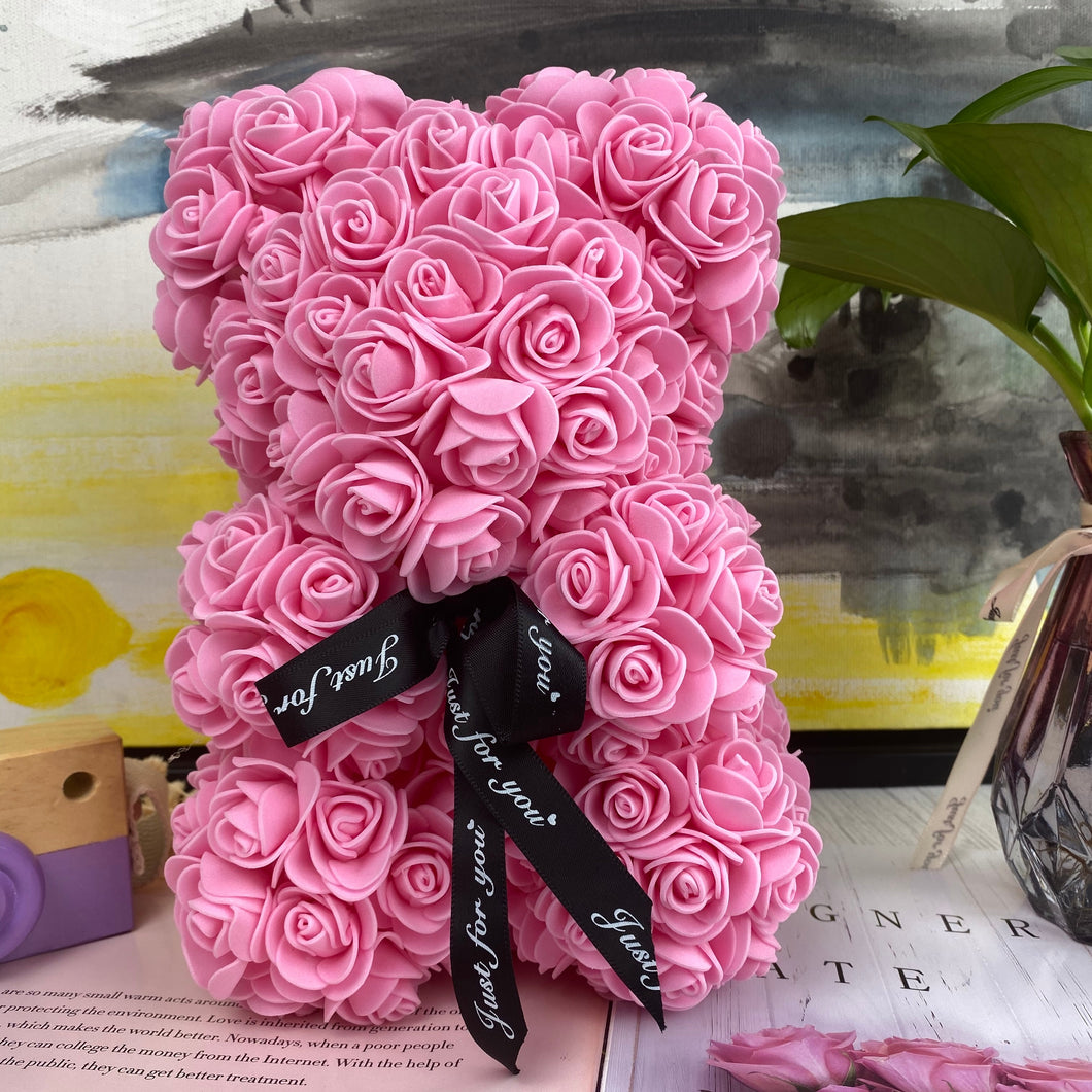 25cm/40cm Teddy Rose Bear Artificial Flower Rose of Bear Christmas Decoration for Home Valentines Women Gifts - A Woman Knows Best
