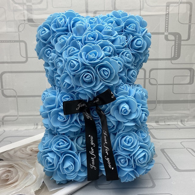 25cm/40cm Teddy Rose Bear Artificial Flower Rose of Bear Christmas Decoration for Home Valentines Women Gifts - A Woman Knows Best