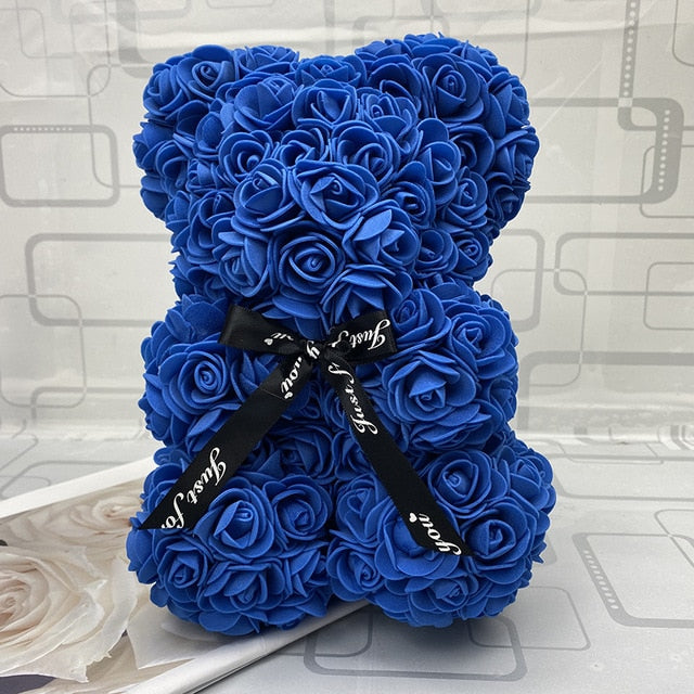 25cm/40cm Teddy Rose Bear Artificial Flower Rose of Bear Christmas Decoration for Home Valentines Women Gifts - A Woman Knows Best