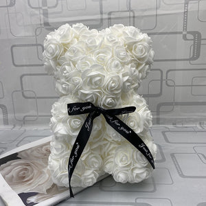 25cm/40cm Teddy Rose Bear Artificial Flower Rose of Bear Christmas Decoration for Home Valentines Women Gifts - A Woman Knows Best