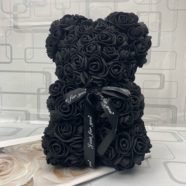 25cm/40cm Teddy Rose Bear Artificial Flower Rose of Bear Christmas Decoration for Home Valentines Women Gifts - A Woman Knows Best